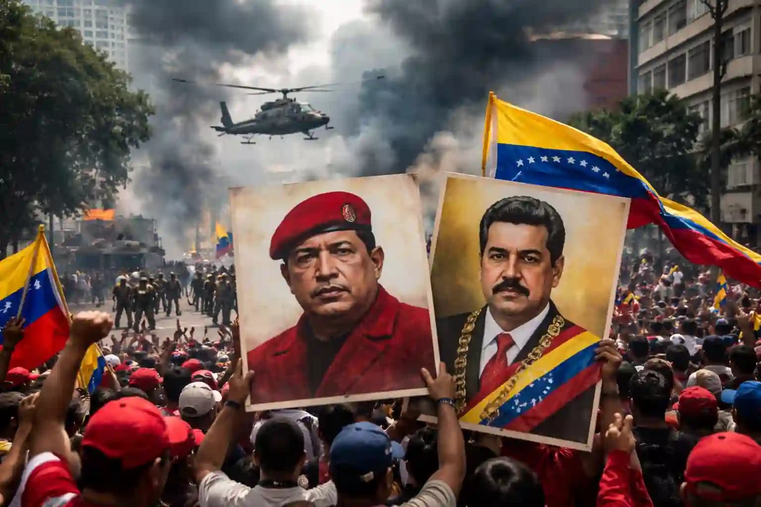 Smoke and disruption reported in Caracas on Jan. 3, 2026, as the U.S. said it captured Venezuela’s president during a military operation.